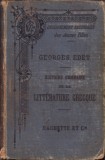 HST C2163 Historie sommaire de la litterature greque 1887 Georges Edet