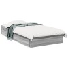 VidaXL Cadru de pat cu sertare gri sonoma 100x200 cm lemn prelucrat 3280676