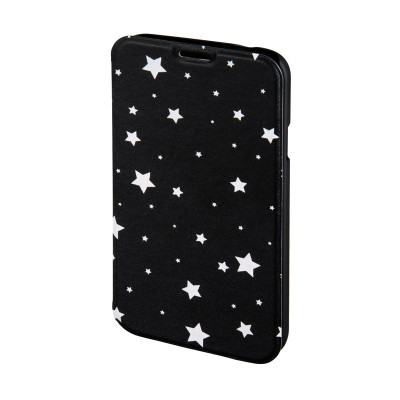 Husa Booklet Lumi Stars Samsung Galaxy S5, Negru/Alb foto