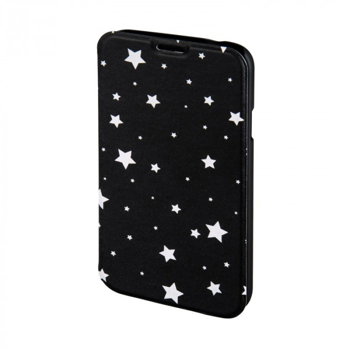 Husa Booklet Lumi Stars Samsung Galaxy S5, Negru/Alb