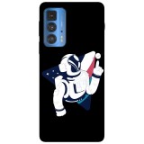 Husa compatibila cu Motorola Edge 20 Lite model Space Baller, Silicon, TPU, Viceversa, Transparent, Carcasa