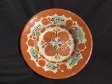 Arta si Traditie - Farfurie taraneasca de Vama / Maramures realizata si decorata manual !