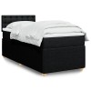 VidaXL Pat box spring cu saltea, negru, 90x190 cm, textil 3289627