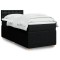 vidaXL Pat box spring cu saltea, negru, 90x190 cm, textil 3289627