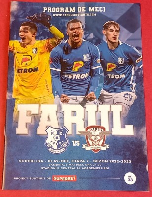 Program meci fotbal FARUL CONSTANTA - RAPID BUCURESTI (06.05.2023) foto