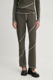 R&eacute;sum&eacute; pantaloni de trening CoraRS culoarea verde, neted, 222401209