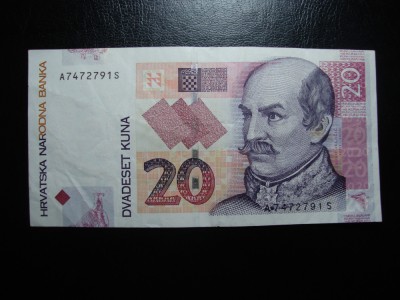 CROATIA 20 KUNA 1912 SUPERBA foto