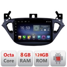Navigatie Opel Corsa 2013-2016 F-corsa Octa Core cu Android Radio Bluetooth Internet GPS WIFI DSP 8+128GB 4G CarStore Technology