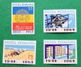 TIMBRE ROMANIA MNH LP587/1964-A XX-a aniversare a eliberarii -Serie simplă, Nestampilat