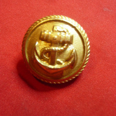 Nasture pt Uniforma Militara Marina Germana ,bronz aurit ,d=2,3cm