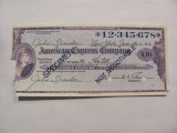 Cumpara ieftin CY - Cec vechi &quot;American Express Company&quot; / Specimen fara valoare Not Negociable