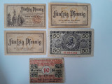Notgeld Germania Reich 10 15 Pfennig Detmold D&uuml;ren bancnote bani vechi