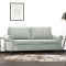 Gossi canapea cu 2 locuri, gri deschis, 140 cm, catifea