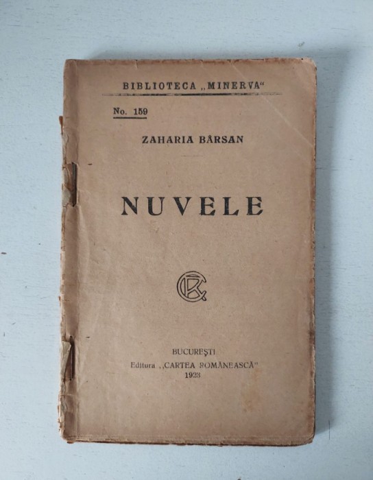 Biblioteca Minerva No. 159, 1923, Nuvele, Zaharia Stancu