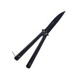 Cutit fluture butterfly, sageti, 25 cm, negru