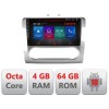 Navigatie Ford Focus 2 Automat E-140-automatic Octa Core cu Android Radio Bluetooth Internet GPS WIFI DSP 4+64GB 4G CarStore Technology