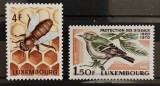BC185, Luxemburg 1970 si 1973, 2 serii fauna, albine si pasari