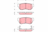 TRW GDB3298 set placute frana,frana disc