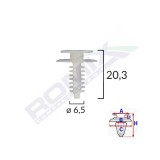 CLIPS TAPITERIE PENTRU FIAT/LANCIA/ALFA ROMEO - ALB SET 10 BUC 61542