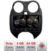 Navigatie Nissan Micra 2010-2014 Android Octa Core 720p 4+64 DSP 360 camera carplay android auto CarStore Technology