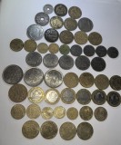 Colecție 51 monede vechi Franța (perioada Primului și Al Doilea Război Mondial) + franci vintage!!