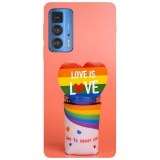 Husa compatibila cu Motorola Moto G22 model Love is love, Silicon, TPU, Viceversa