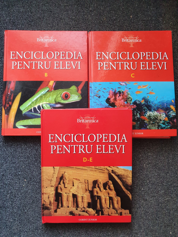 Britannica - ENCICLOPEDIA PENTRU ELEVI (3 volume- B, C, D, E) | Okazii.ro