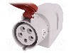 Conector alimentare AC, IEC 60309, IP44, 32A, 400V AC, 5 pini, PAWBOL - B.1038