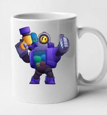 Cana alba personalizata Brawl Star - Rico, INOVATIX&amp;reg;. 330 ml foto