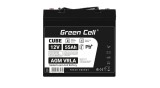 Baterie Green Cell CUBE AGM IP54 12V 55Ah VRLA Gel deep cycle, scuter, cositoare, barca, tractor
