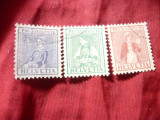 Serie Elvetia 1917 Pro Juventute , 3 valori stampilate