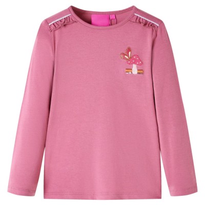 Tricou pentru copii cu m&amp;acirc;neci lungi, zmeuriu, 128 foto