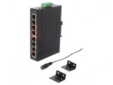 Switch Ethernet 8 Porturi 12-48VDC Neadministrabil