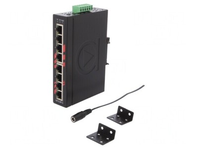 Switch Ethernet 8 Porturi 12-48VDC Neadministrabil foto