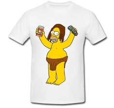 Tricou &amp;quot; Homer Simpson, Tarzan &amp;quot; foto