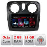 Navigatie dedicata Dacia Sandero Logan 2012-2020 D-sandero Lenovo Octa Core cu Android Radio Bluetooth Internet GPS WIFI DSP 2+ CarStore Technology, EDOTEC