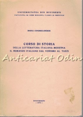 Corso Di Storia Della Letteratura Italiana Moderna - Doina Condrea-Derer foto