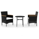 Cumpara ieftin Set mobilier de gradina, 3 piese, poliratan
