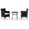 Set mobilier de gradina, 3 piese, poliratan