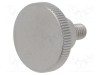 Buton reglare moletat &Oslash;20mm filet M5 8mm inox ELESA GANTER
