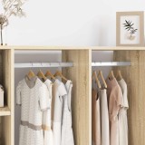 vidaXL Suport pentru bara de dulap 2 pcs Zinc alb 40 x 18 x 10 mm Fier 864897