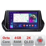 Navigatie Peugeot 2008 2020- Android ecran Qled 2K Octa core 4+32 Kit-209-2020+EDT-E409-2K CarStore Technology