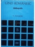 V. Fanache - Gand romanesc - Bibliografie (Editia: 1973)