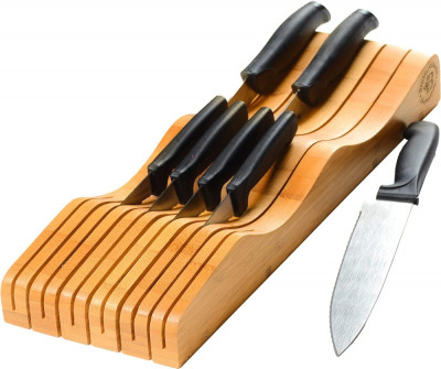 Bboo In-Drawer Knife Block Organizer - Suport pentru cuțite pentru sertar de buc foto