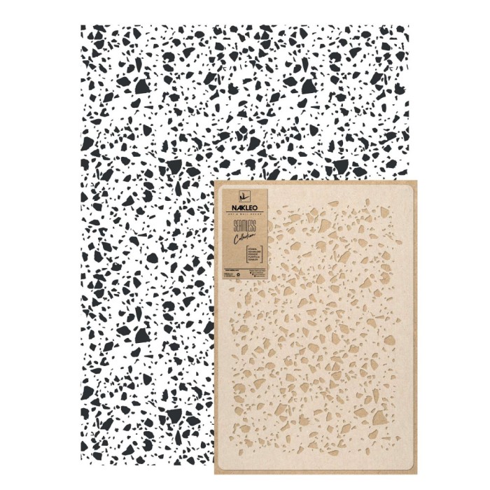 Reutilizabil Allover Plastic Șablon // TERRAZZO