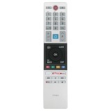 Telecomanda pentru Smart TV Toshiba CT-8543, x-remote, Netflix, YouTube, Prime video, Argint