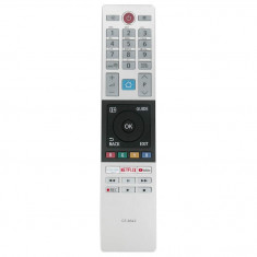 Telecomanda pentru Smart TV Toshiba CT-8543, x-remote, Netflix, YouTube, Prime video, Argint