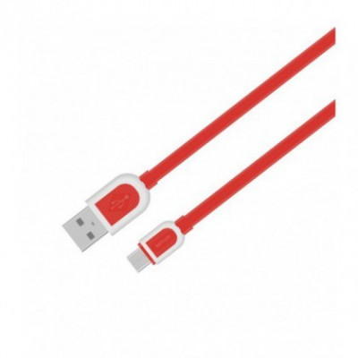 Cablu de Date Micro USB Astrum UD360, plat, Rosu foto