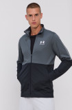 Under Armour hanorac de antrenament Pique 1366202 barbati, culoarea gri, neted