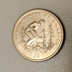 SUA - 1 dollar (2009) - Planting Crops Native American - monedă s122